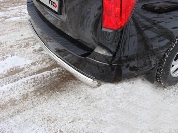 Защита задняя (центральная, нержавейка d75*42 мм) ТСС Тюнинг Hyundai i10  BA - Starex/Grand Starex/H1  TQ (центральная)