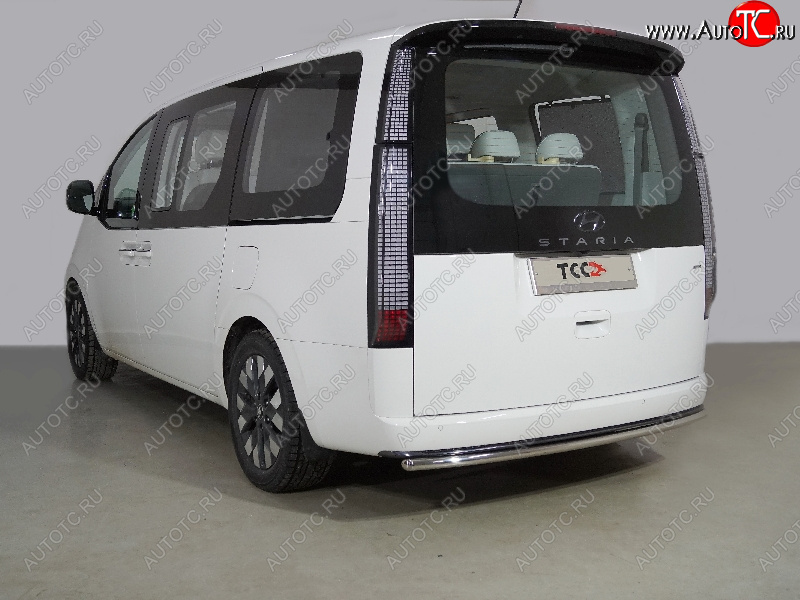 18 499 р. Защита задняя (центральная нержавейка d42,4 мм), ТСС Тюнинг  Hyundai Staria  US4 (2021-2022) (центральная)  с доставкой в г. Кемерово