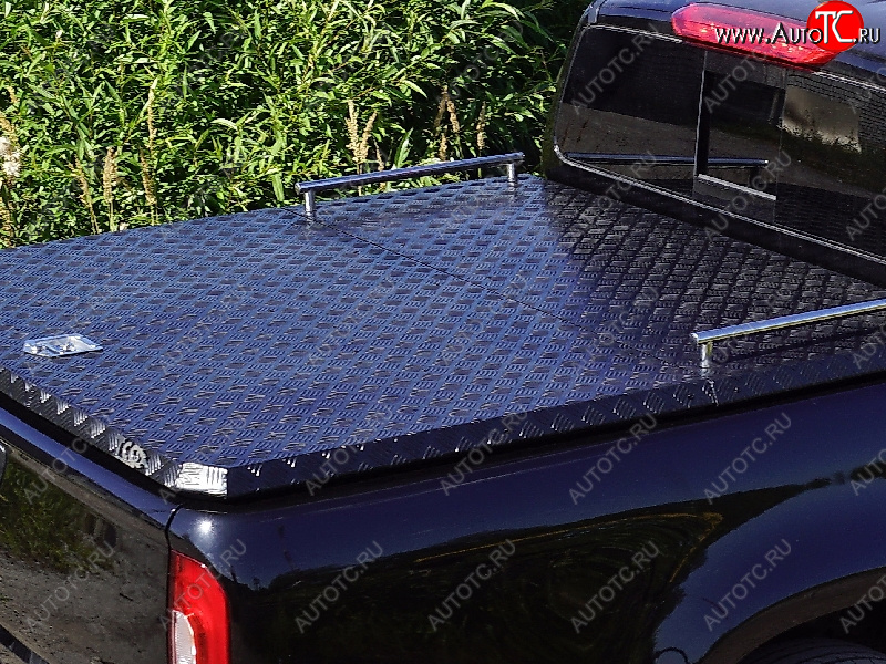 12 199 р. Рейлинги короткие ТСС Тюнинг  Isuzu D-Max  RG (2020-2023) DoubleCab (нержавеющая сталь)  с доставкой в г. Кемерово