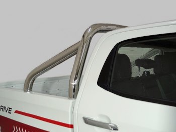 Защита кузова (только для кузова) d71,6 мм ТСС Тюнинг Isuzu D-Max  RG (2020-2023) DoubleCab (нержавейка)