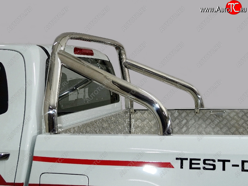 67 999 р. Защита кузова (для крышки) d 75х42 мм ТСС Тюнинг  Isuzu D-Max  RG (2020-2023) DoubleCab (нержавейка)  с доставкой в г. Кемерово