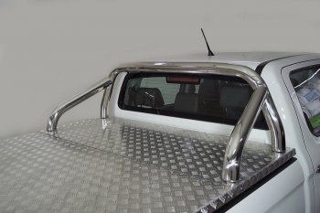 Защита кузова (для крышки) d76,1 мм ТСС Тюнинг JAC T6 (2018-2024) пикап (нержавейка)