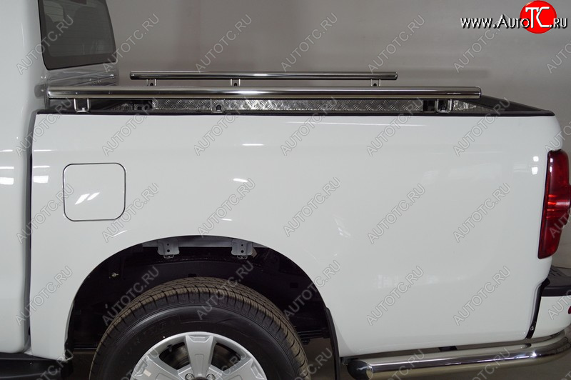 11 999 р. Рейлинги на кузов d42,4 мм ТСС Тюнинг  JAC T6 (2018-2024) пикап (нержавейка)  с доставкой в г. Кемерово