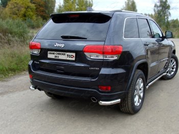 Защита заднего бампера (уголки, d60,3 мм) TCC Jeep Grand Cherokee  WK2 (2013-2018) 1-ый рестайлинг