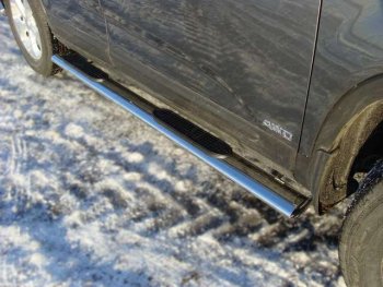 Пороги овальные с накладкой 120х60 мм ТСС Тюнинг KIA Sorento UM/Prime рестайлинг (2018-2020) (серые)