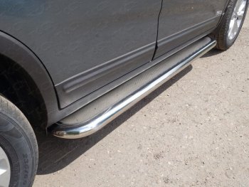 Пороги с площадкой 60,3 мм ТСС Тюнинг KIA Sorento ( XM,  UM/Prime) (2012-2020) рестайлинг, дорестайлинг
