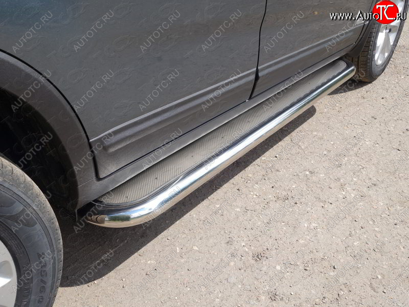 42 999 р. Пороги с площадкой 60,3 мм ТСС Тюнинг  KIA Sorento ( XM,  UM/Prime) (2012-2020) рестайлинг, дорестайлинг (нержавейка)  с доставкой в г. Кемерово