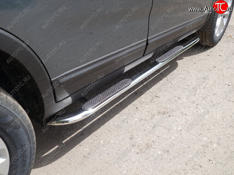 35 999 р. Пороги овальные гнутые с накладкой 75х42 мм KIA Sorento UM/Prime рестайлинг (2018-2020) (серые)  с доставкой в г. Кемерово