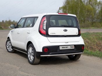Защита задняя (нержавейка d42,4 мм), ТСС Тюнинг KIA Soul  PS (2017-2019) рестайлинг