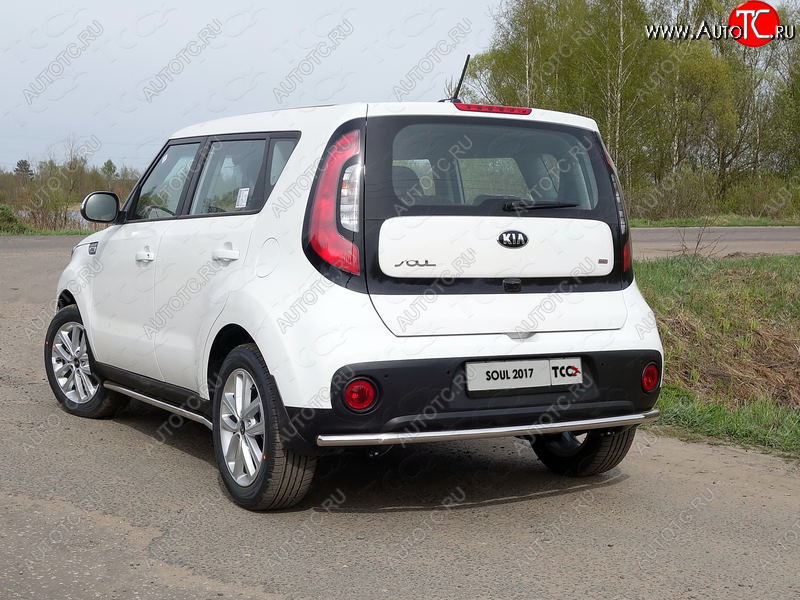 15 999 р. Защита задняя (нержавейка d42,4 мм), ТСС Тюнинг  KIA Soul  PS (2017-2019) рестайлинг  с доставкой в г. Кемерово