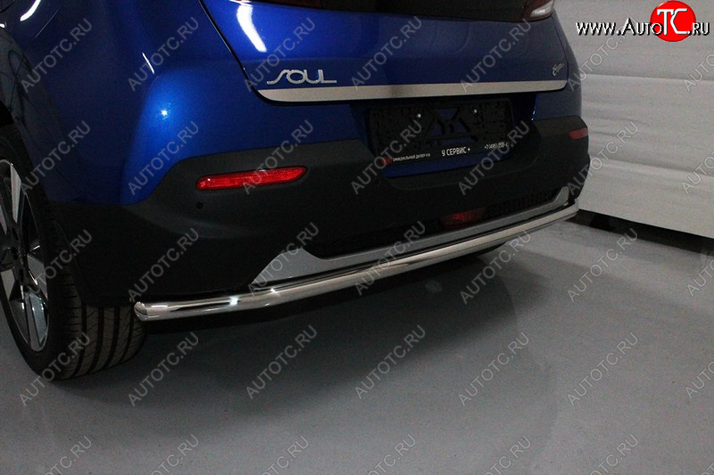 14 699 р. Защита задняя (нержавейка d42,4 мм), ТСС Тюнинг  KIA Soul  SK3 (2018-2022)  с доставкой в г. Кемерово