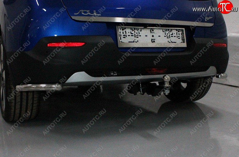 8 699 р. Защита заднего бампера (уголки, d42,4 мм) TCC  KIA Soul  SK3 (2018-2022)  с доставкой в г. Кемерово