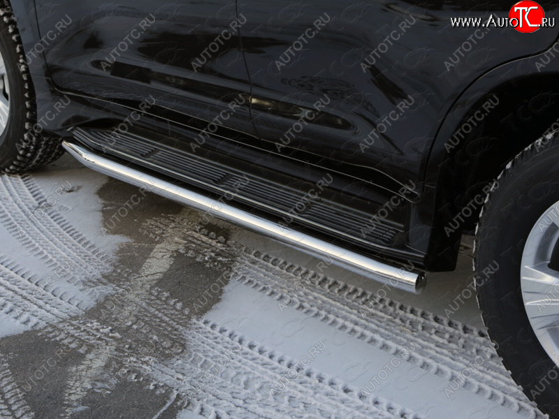 23 549 р. Защита порогов алюминий 60,3 мм, ТСС Тюнинг Lexus LX570 J200 1-ый рестайлинг (2012-2015)  с доставкой в г. Кемерово