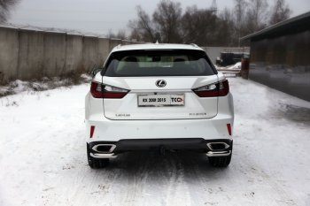 18 999 р. Защита заднего бампера (кроме F-Sport, уголки, d60,3 мм) TCC  Lexus RX ( 270,  200T) - RX350  AL20  с доставкой в г. Кемерово. Увеличить фотографию 1