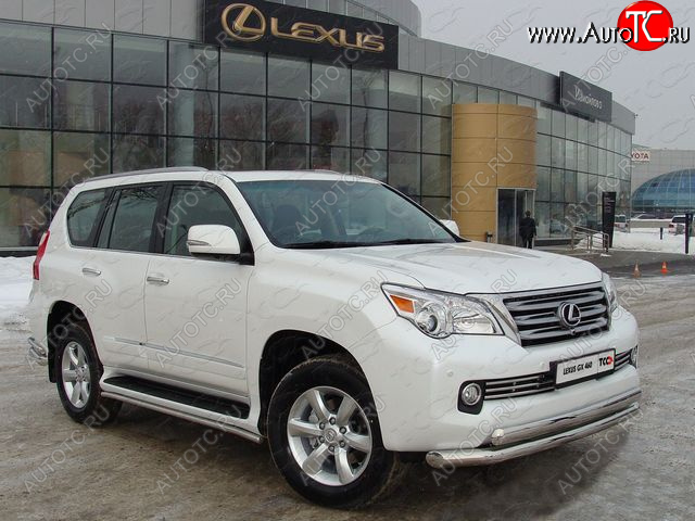 36 299 р. Защита переднего бампера нижняя d76,1*75 мм ТСС Тюнинг Lexus GX460 J150 дорестайлинг (2009-2013) (нержавейка)  с доставкой в г. Кемерово