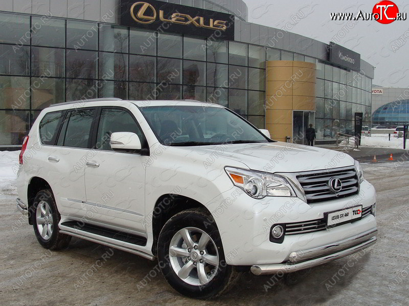 10 299 р. Декоративная вставка переднего бампера ТСС Тюнинг  Lexus GX460  J150 (2009-2013) дорестайлинг (d 16 мм)  с доставкой в г. Кемерово