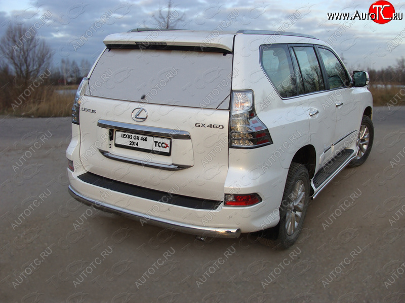 23 899 р. Защита задняя (центральная овальная 75х42 мм) ТСС Тюнинг  Lexus GX460  J150 (2019-2022) 2-ой рестайлинг (центральная )  с доставкой в г. Кемерово