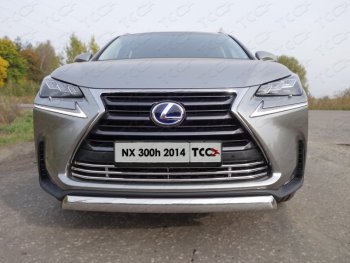 8 799 р. Декоративная вставка переднего бампера (кроме F-Sport) ТСС Тюнинг  Lexus NX300h  Z10 (2014-2017) дорестайлинг (d 16 мм)  с доставкой в г. Кемерово. Увеличить фотографию 1