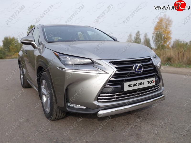 8 799 р. Декоративная вставка переднего бампера (кроме F-Sport) ТСС Тюнинг  Lexus NX200  Z10 (2014-2017) дорестайлинг (d 16 мм)  с доставкой в г. Кемерово