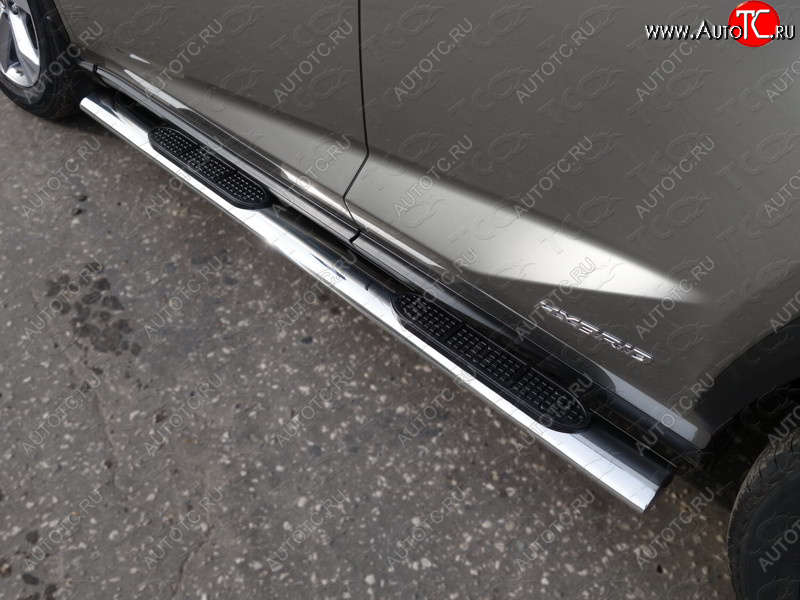 38 799 р. Пороги овальные с накладкой 120х60 мм кроме F-Sport ТСС Тюнинг Lexus NX200 Z10 дорестайлинг (2014-2017) (серые)  с доставкой в г. Кемерово