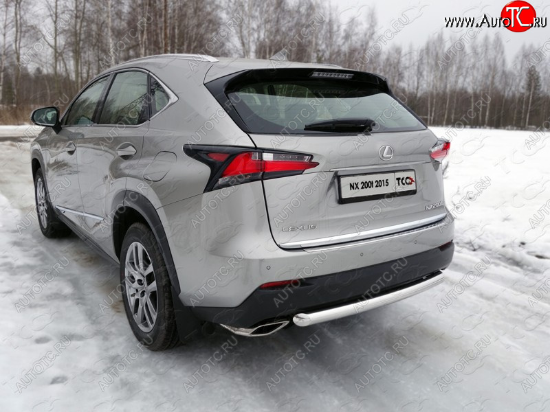 18 999 р. Защита задняя (нержавейка 60,3 мм) кроме F-Sport ТСС Тюнинг  Lexus NX200T  Z10 (2014-2017)  с доставкой в г. Кемерово