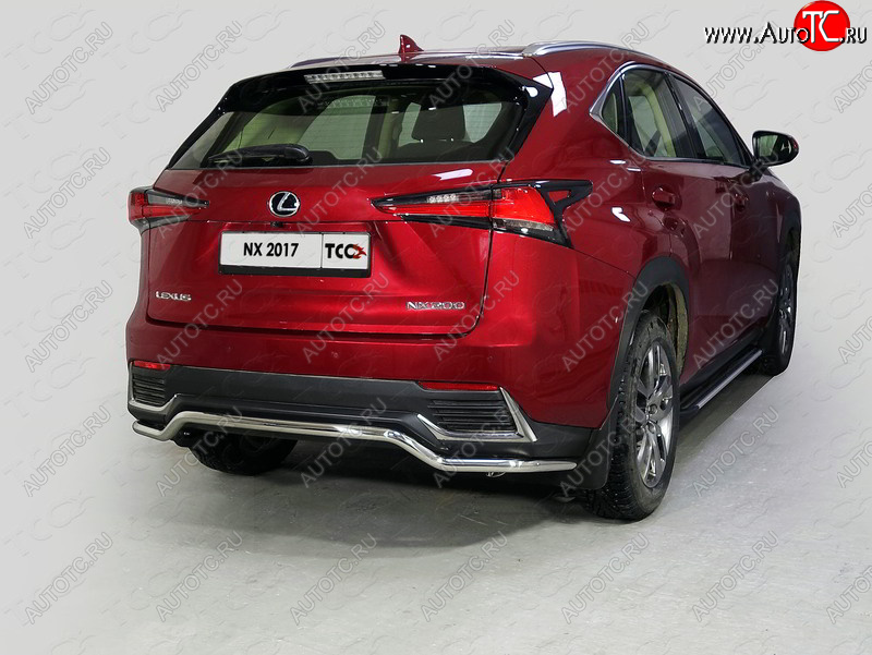 17 649 р. Защита задняя (нержавейка d42,4 мм) кроме F-Sport, ТСС Тюнинг  Lexus NX200  Z10 (2017-2021) рестайлинг  с доставкой в г. Кемерово