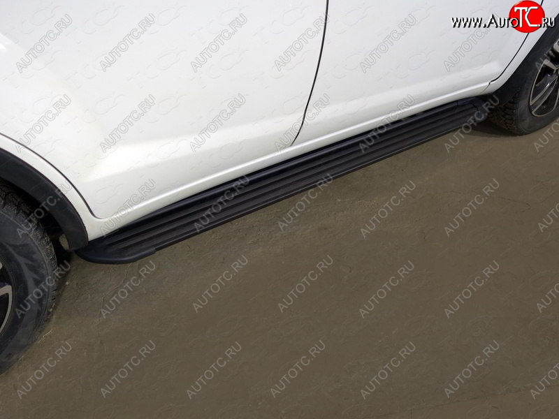 21 999 р. Пороги алюминиевые Slim Line ТСС Тюнинг  Lifan X60 (2016-2025) 2-ой рестайлинг (Black)  с доставкой в г. Кемерово