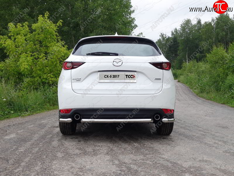 13 249 р. Защита задняя (нержавейка 60,3 мм) ТСС Тюнинг  Mazda CX-5  KF (2016-2025)  с доставкой в г. Кемерово