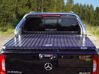 Защита кузова (для крышки) d76,1 мм ТСС Тюнинг Mercedes-Benz X class  W470 (2017-2020) (нержавейка)