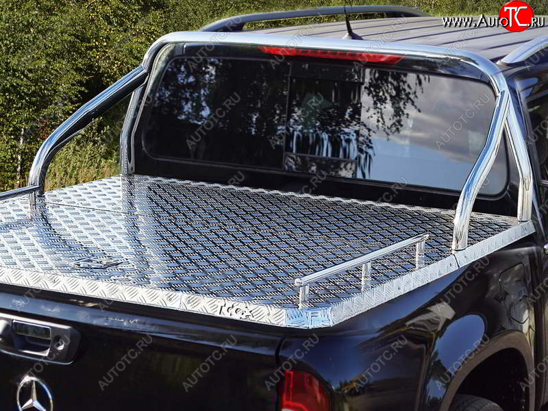 67 999 р. Защита кузова (для крышки) d 75х42 мм ТСС Тюнинг  Mercedes-Benz X class  W470 (2017-2020) (нержавейка)  с доставкой в г. Кемерово