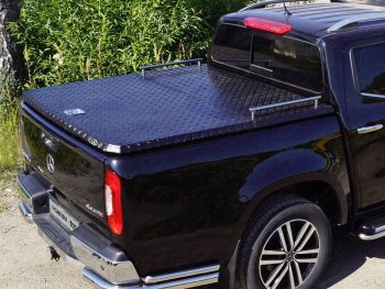 Рейлинги короткие ТСС Тюнинг Mercedes-Benz X class  W470 (2017-2020) (нержавеющая сталь)