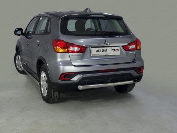 Защита задняя (нержавейка 60,3 мм) ТСС Тюнинг Mitsubishi ASX (2017-2020) 2-ой рестайлинг