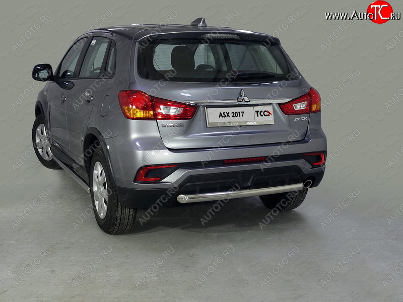 13 249 р. Защита задняя (нержавейка 60,3 мм) ТСС Тюнинг  Mitsubishi ASX (2017-2020) 2-ой рестайлинг  с доставкой в г. Кемерово