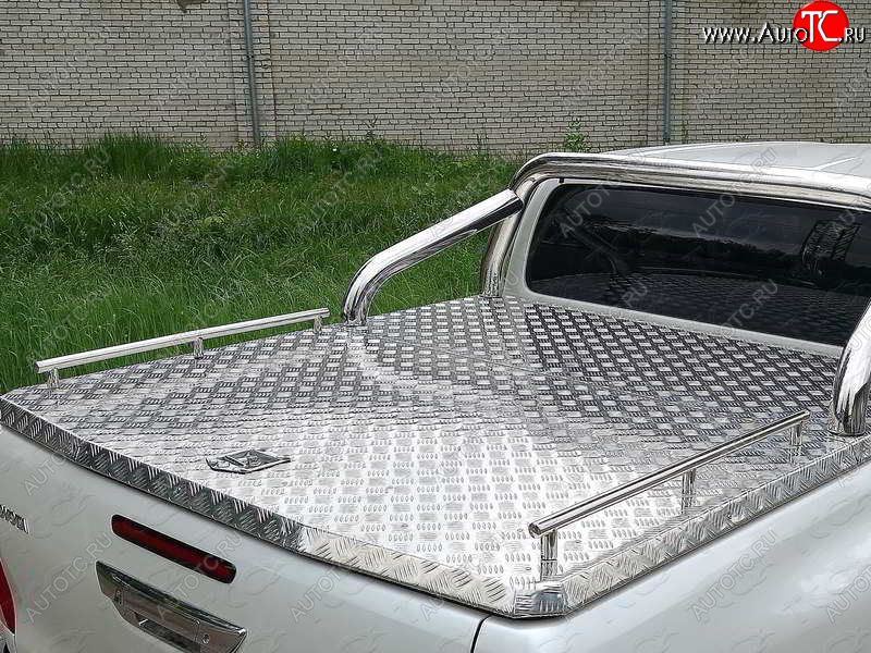 12 199 р. Рейлинги длинные ТСС Тюнинг  Mitsubishi L200  5 KK,KL (2015-2019) дорестайлинг (нержавеющая сталь)  с доставкой в г. Кемерово