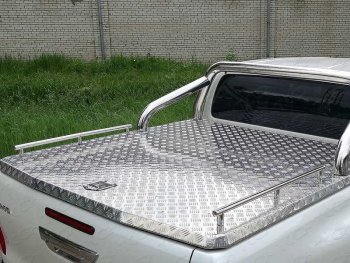 Защита кузова (для крышки) d71,6 мм ТСС Тюнинг Mitsubishi L200  5 KK,KL (2015-2019) дорестайлинг (нержавейка)