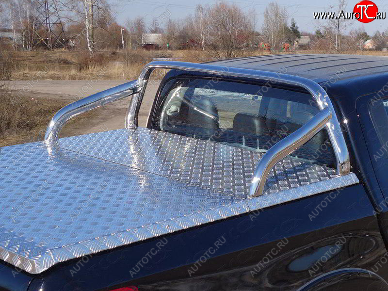 67 999 р. Защита кузова d 75х42 мм (для крышки) ТСС Тюнинг  Mitsubishi L200  5 KK,KL (2015-2019) дорестайлинг (нержавейка)  с доставкой в г. Кемерово