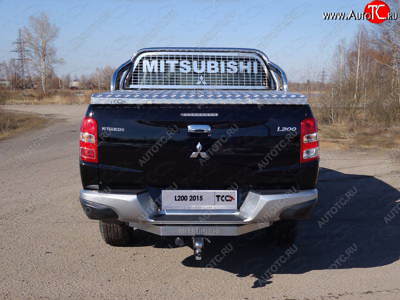 81 999 р. Защита кузова и заднего стекла (для крышки) d 75*42 мм ТСС Тюнинг  Mitsubishi L200  5 KK,KL (2015-2019) дорестайлинг (нержавейка)  с доставкой в г. Кемерово