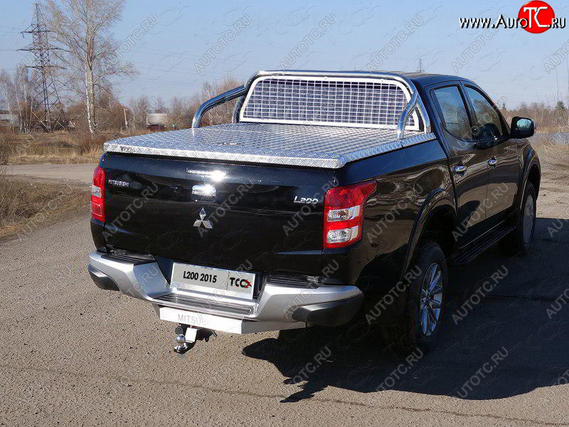81 999 р. Защита кузова и заднего стекла (для крышки) d 75*42 мм ТСС Тюнинг  Mitsubishi L200  5 KK,KL (2015-2019) дорестайлинг (нержавейка)  с доставкой в г. Кемерово