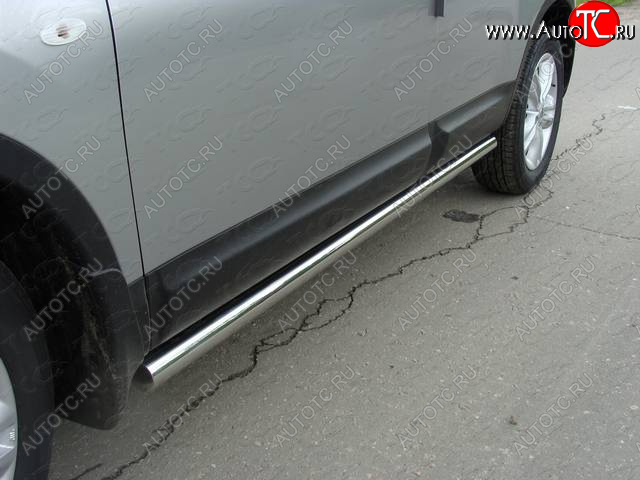 23 549 р. Защита порогов труба d60,3 мм ТСС Тюнинг  Renault Duster  HS (2010-2015) дорестайлинг (серые)  с доставкой в г. Кемерово