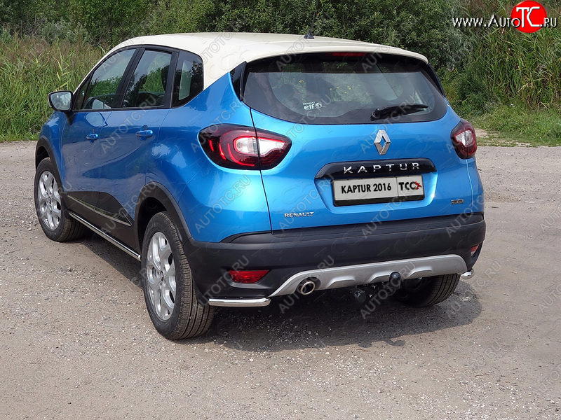 10 299 р. Защита заднего бампера (уголки, d42,4 мм) TCC  Renault Kaptur (2016-2020) дорестайлинг  с доставкой в г. Кемерово