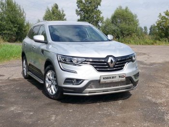 Защита переднего бампера нижняя 42,4 мм ТСС Тюнинг Renault Koleos  2 (2016-2025)