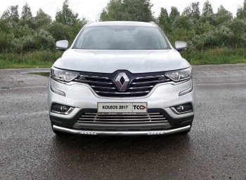 33 849 р. Защита переднего бампера нижняя с ДХО 60,3 мм ТСС Тюнинг  Renault Koleos  2 (2016-2025) (нержавейка)  с доставкой в г. Кемерово. Увеличить фотографию 1