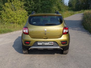 Защита задняя (нержавейка 42,4 мм), ТСС Тюнинг Renault Sandero Stepway  (B8) (2014-2018) дорестайлинг