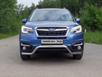 Защита переднего бампера кенгурин 60,3 мм ТСС Тюнинг Subaru Forester SJ рестайлинг (2016-2019) ()