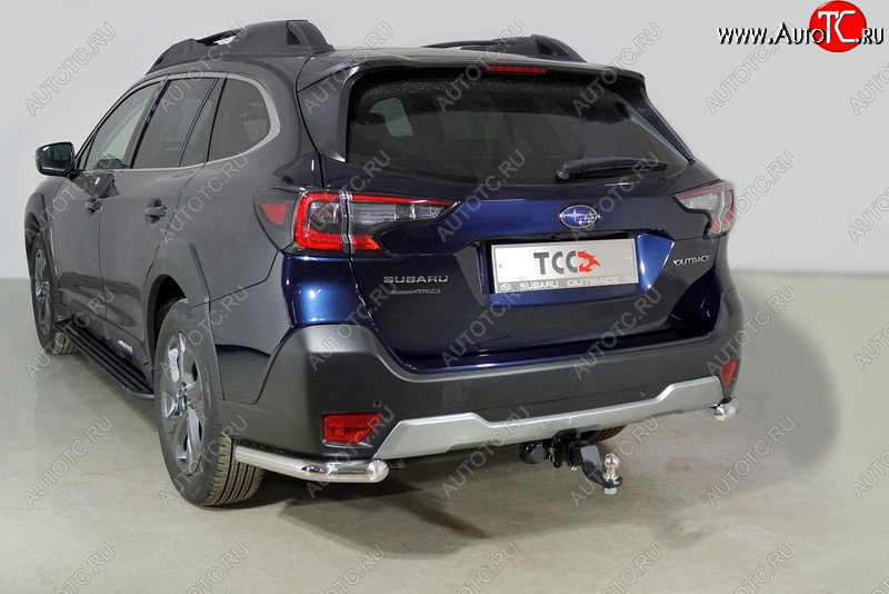 18 499 р. Защита заднего бампера (уголки, d60,3 мм) TCC  Subaru Outback  BT (2019-2025) универсал  с доставкой в г. Кемерово