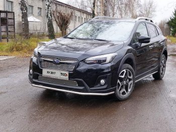 Защита переднего бампера нижняя d42,4 мм ТСС Тюнинг Subaru XV GT/G24 дорестайлинг (2017-2021) ()