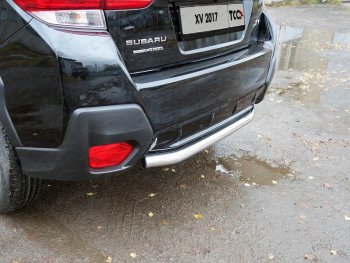 Защита задняя (нержавейка 60,3 мм) ТСС Тюнинг Subaru XV  GT/G24 (2017-2021) дорестайлинг
