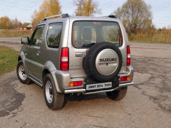 Защита задняя (нержавейка 42,4*60,3 мм), ТСС Тюнинг Suzuki Jimny  JB23/JB43 (2012-2018) 2-ой рестайлинг