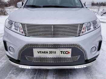 Декоративная вставка переднего бампера ТСС Тюнинг Suzuki Vitara LY дорестайлинг (2015-2019) ()