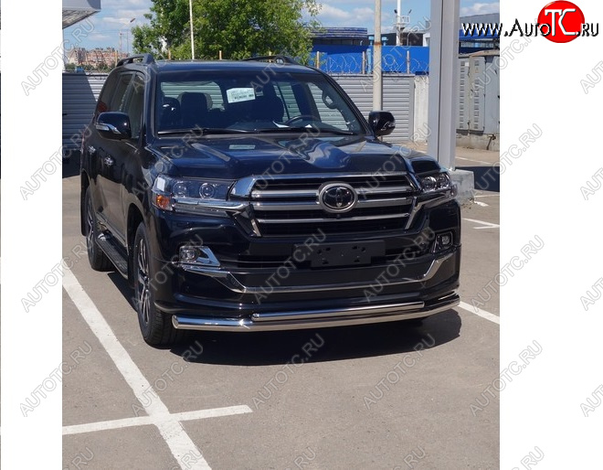 34 799 р. Защита передняя нижняя (двойная) 76,142,4 мм  toylc200exlou18-03  с доставкой в г. Кемерово